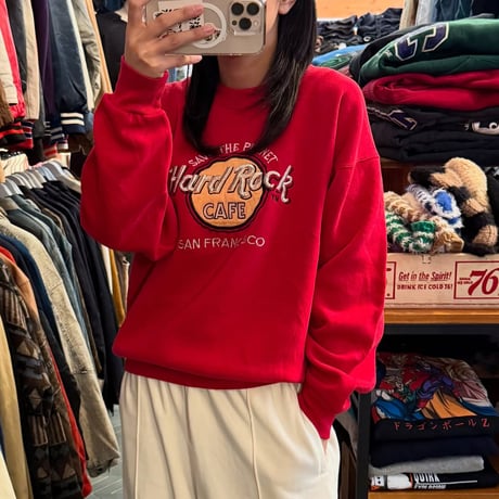 80s USA製 Hard Rock Cafe ロゴスウェット