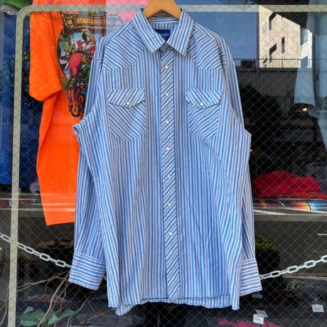 Wrangler ストライプウエスタンシャツ