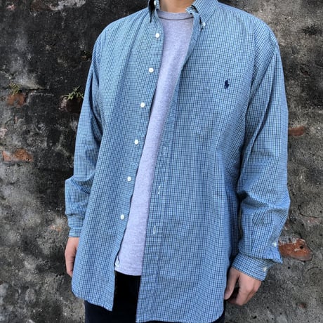 Ralph Lauren長袖チェックシャツ BLAKE   M