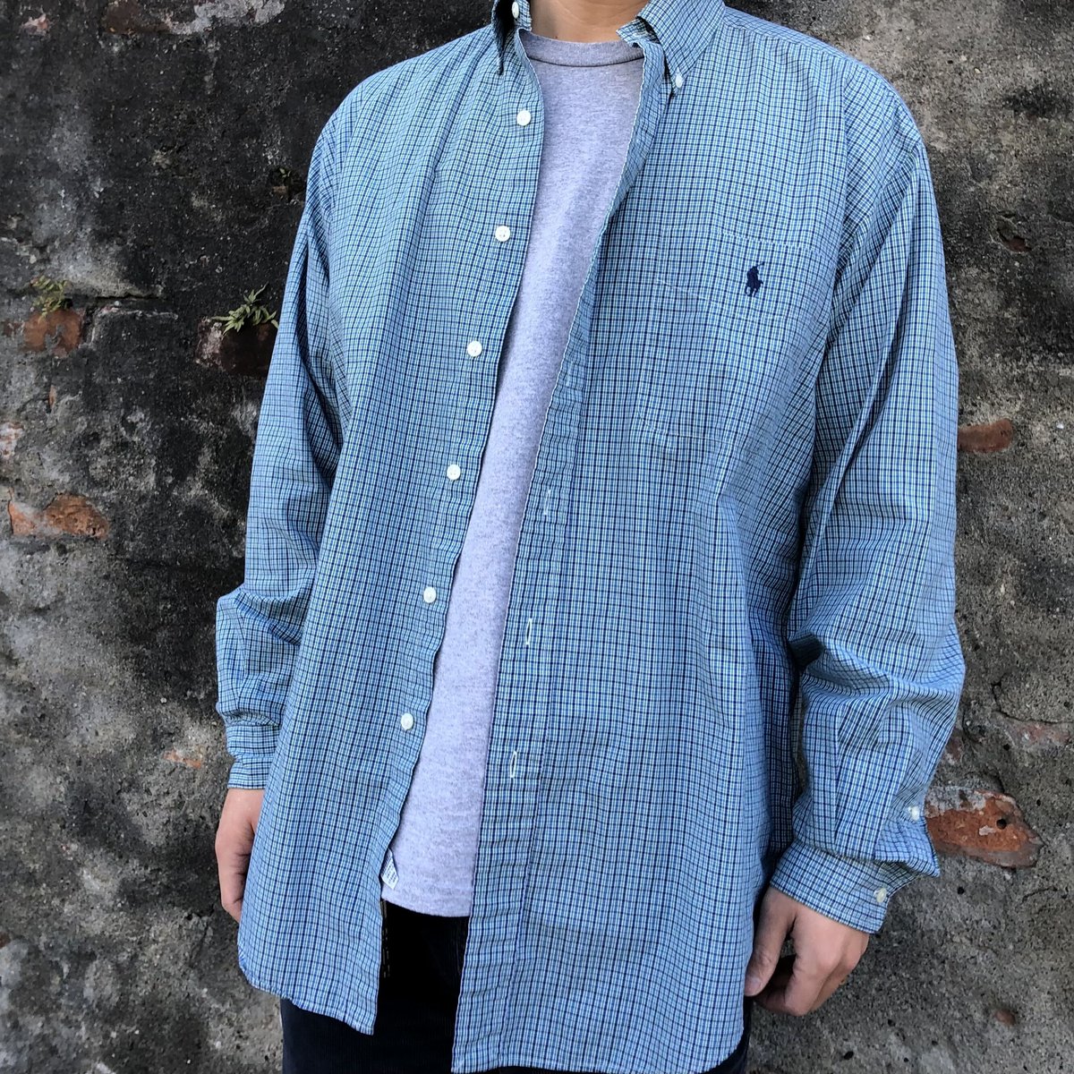 Ralph Lauren長袖チェックシャツ BLAKE M | CUSTOM FEVER