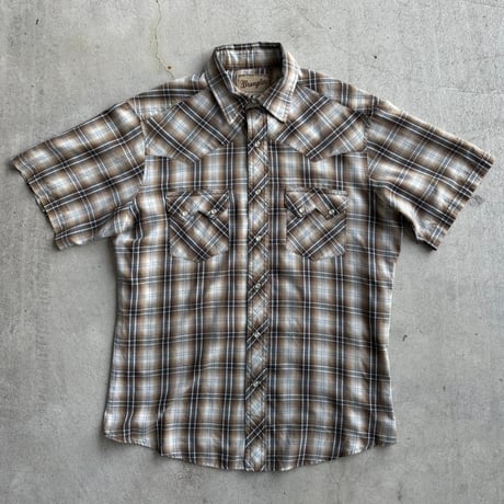 Wrangler チェック柄ウエスタンシャツ