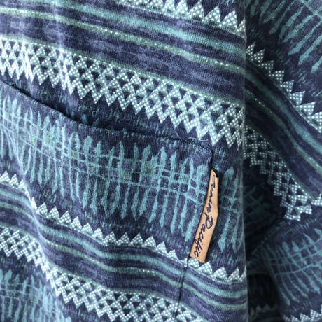 Ocean Pacificジャガードボーダー BIG Tシャツ 2XL