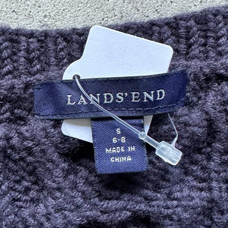 LANDS’ENDケーブルニットカーディガン