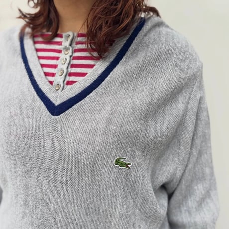 USA製 LACOSTE アクリルニットセーター