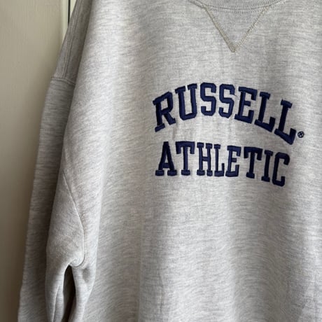 〜00's RUSSELL ロゴ刺繍スウェット L