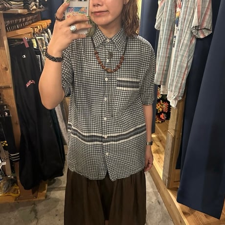 ポイントデザインチェックシャツ