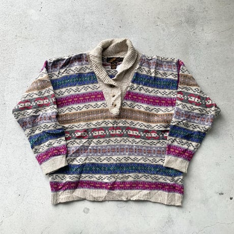 Eddie Bauer ショールカラーニット