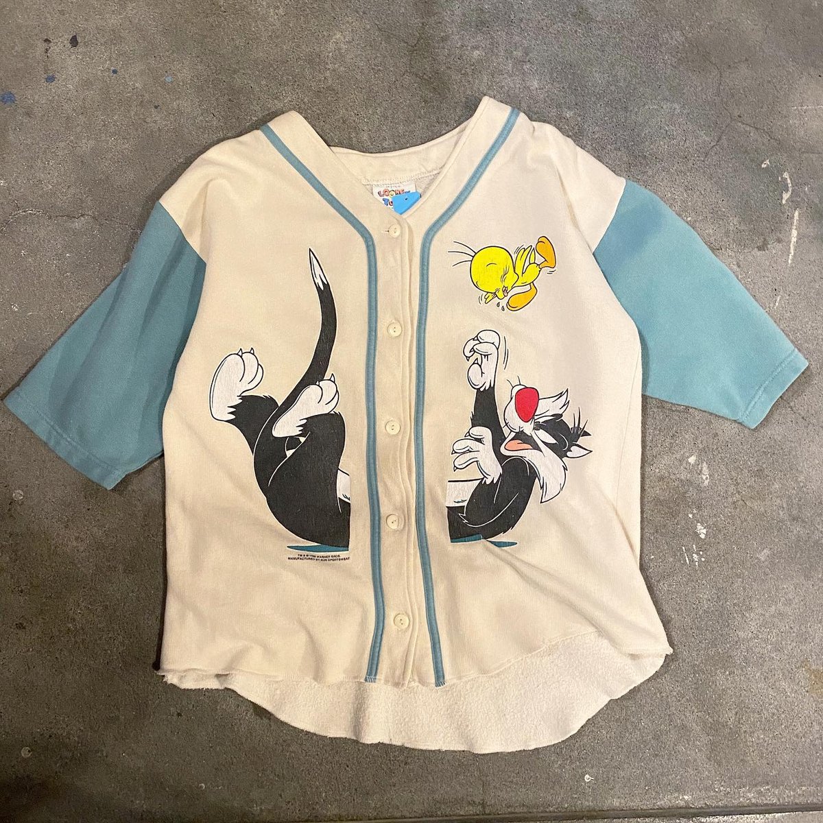 90年代ルーニーテューンズベースボールシャツ | CUSTOM FEVER