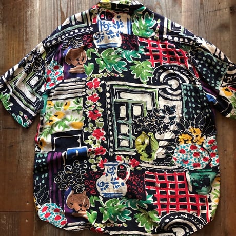 JAMS WORLD総柄シャツ XL