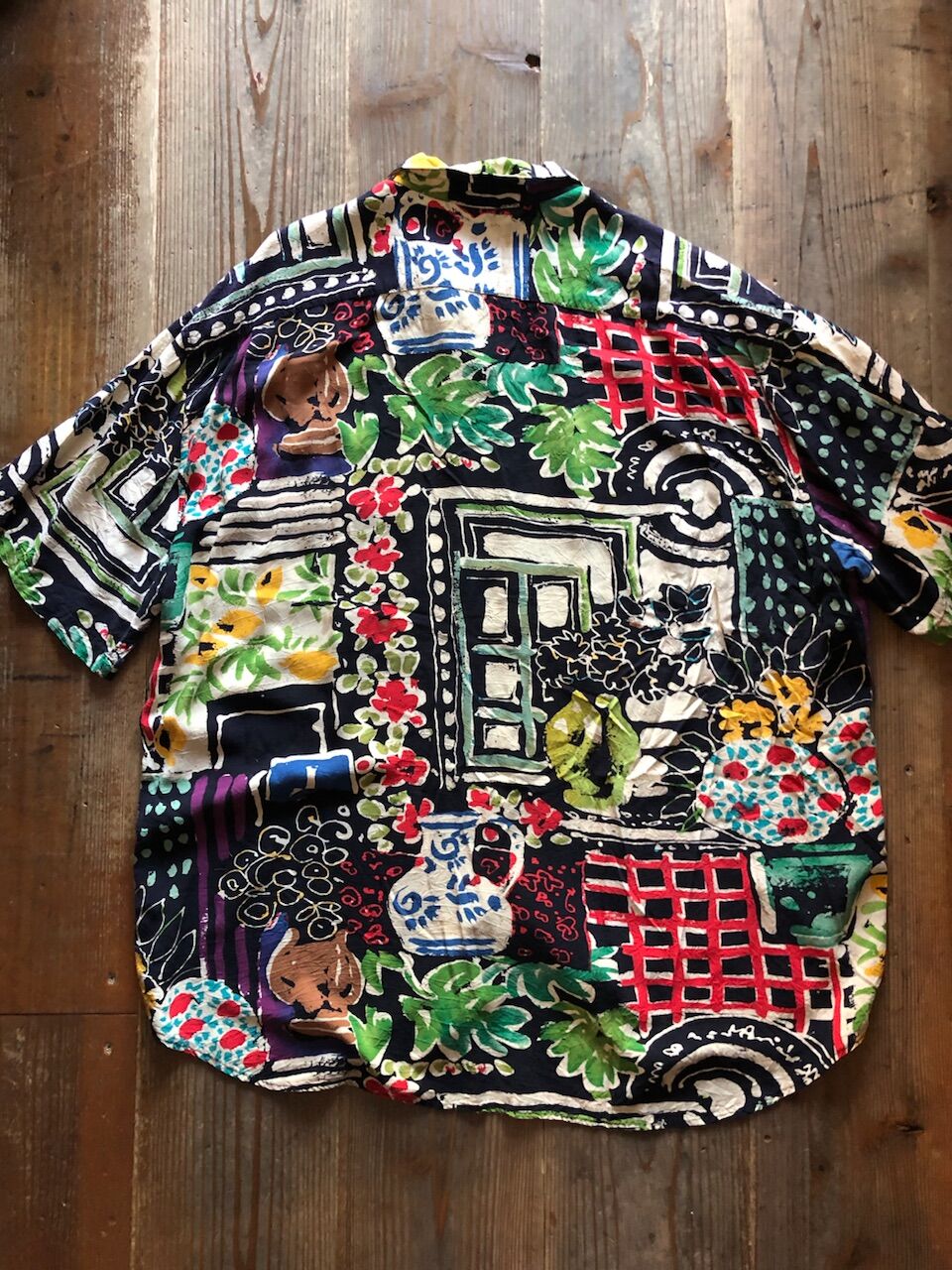 希少　90s USA製 OLD VINTAGE JAMS WORLD 総柄 fit=scale-down,w=1200