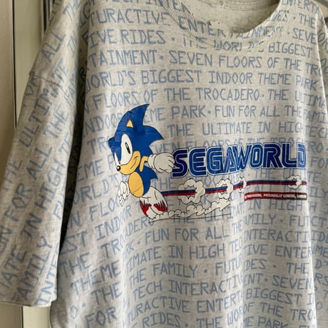 90’s SEGAWORLD オールオーバープリントTシャツ