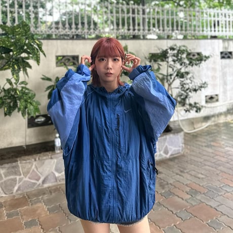 90s NIKE フード付きナイロンジャケット