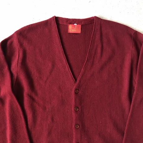 Searsアクリルカーディガン エンジ