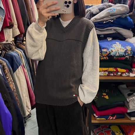 90s TOMMY HILFIGER コットンベスト