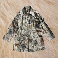 SIMON CHANG 総柄プリントジャケット