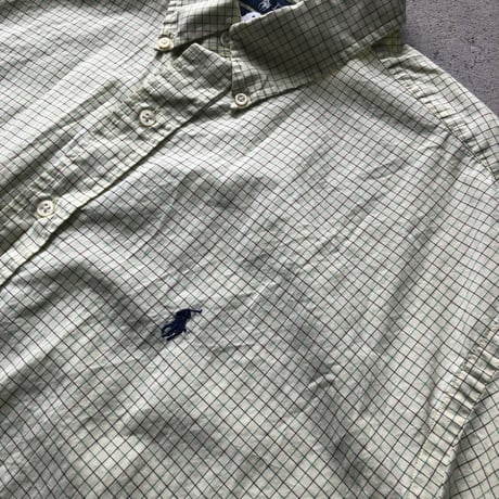 Ralph Lauren 半袖チェックシャツ 〝BLAKE〟XL