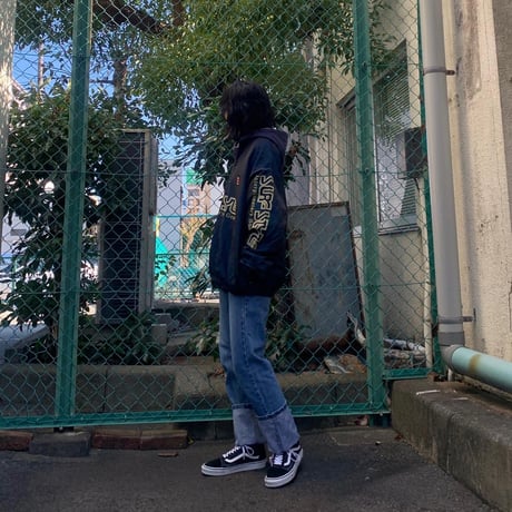 SURF STYLEハーフジップナイロンプルオーバー