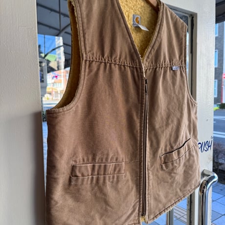 USA製 80's Carhartt ボアベスト L