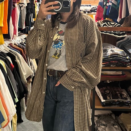 90s USA製 NAUTICA チェックシャツ