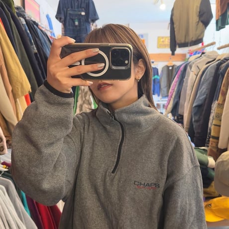 CHAPS ハーフジップフリース