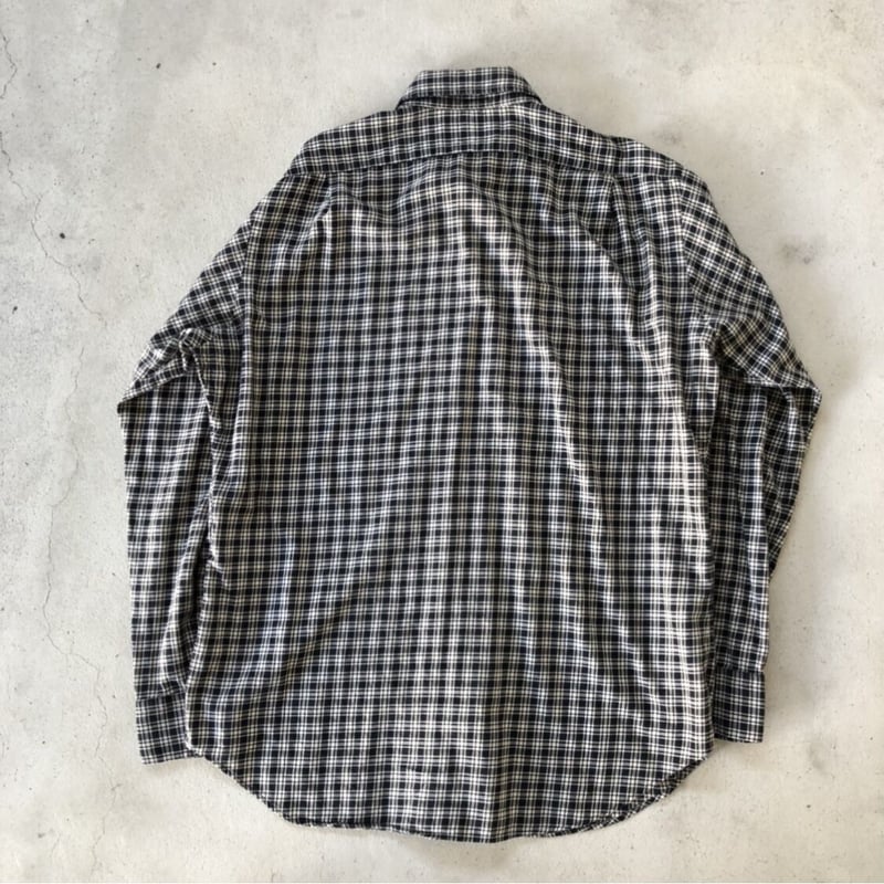希少 Ralph Lauren チェックシャツ CLARENCE SPORT 90s ラルフローレン CLARENCE SPORT プルーオーバーシャツ L