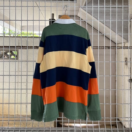 Polo ボーダーラガーシャツ