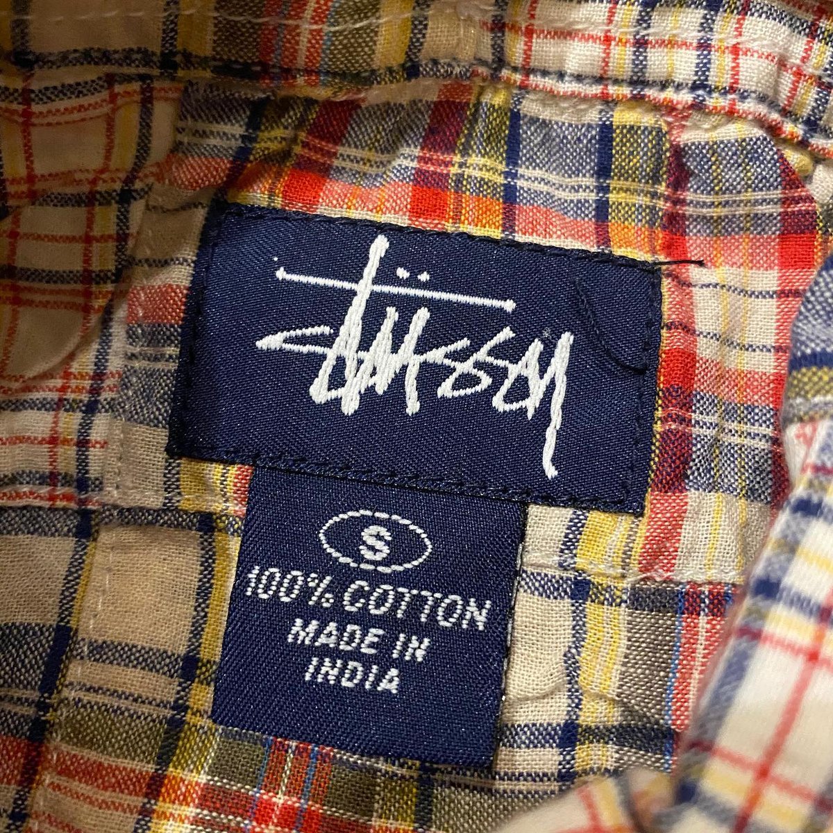OLD STUSSY　パッチワー柄 半袖シャツ STUSSY ステューシー Beat Plaid Patchwork シャツ 半袖(stussy