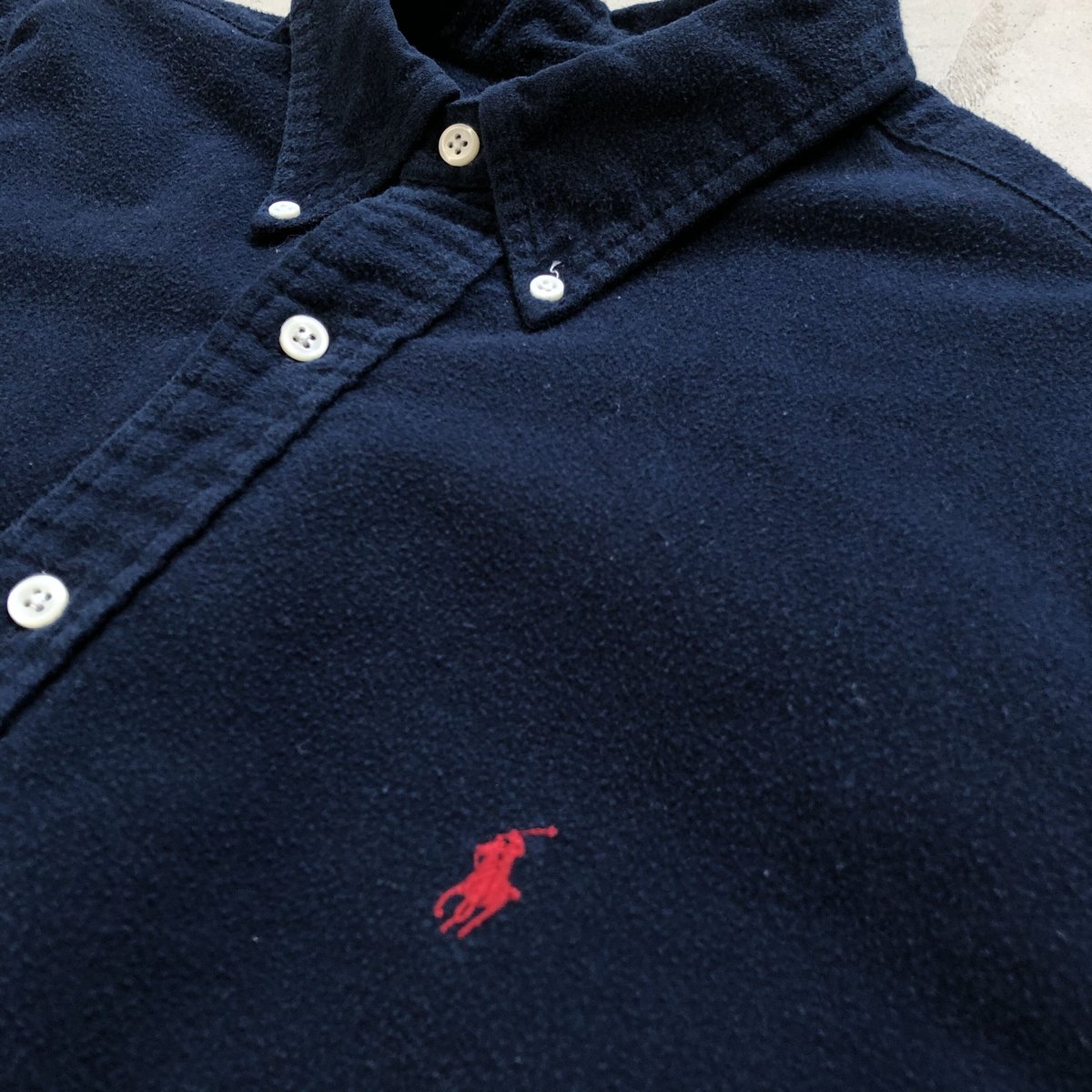 Polo by Ralph Lauren シャモアクロスシャツ USA製 L Ralph Lauren コットンシャモアクロスシャツ | CUSTOM FEVER