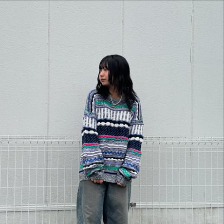 CONCRETE mix  3Dニットセーター