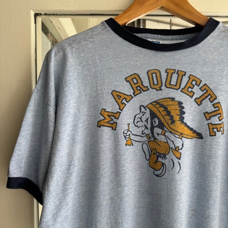 70年代バータグチャンピオン リンガーカレッジTシャツ XL