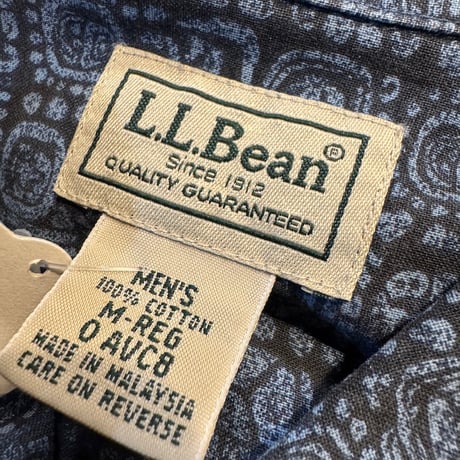 L.L.Bean 総柄コットンシャツ  M