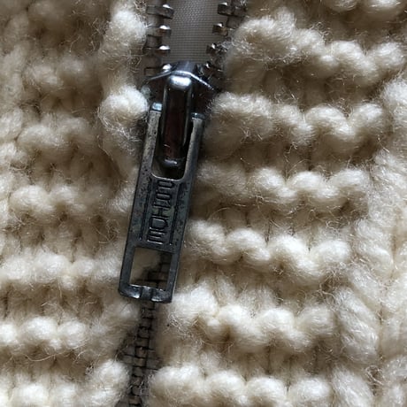 Vintage カウチンカーディガン 鹿 スタンドカラー