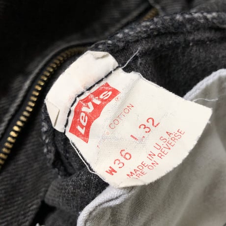 90'sUSA製 Levi's505  W36×L32 ブラック