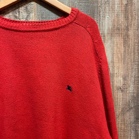 Burberrys OF LONDON ワンポイント刺繍ニット