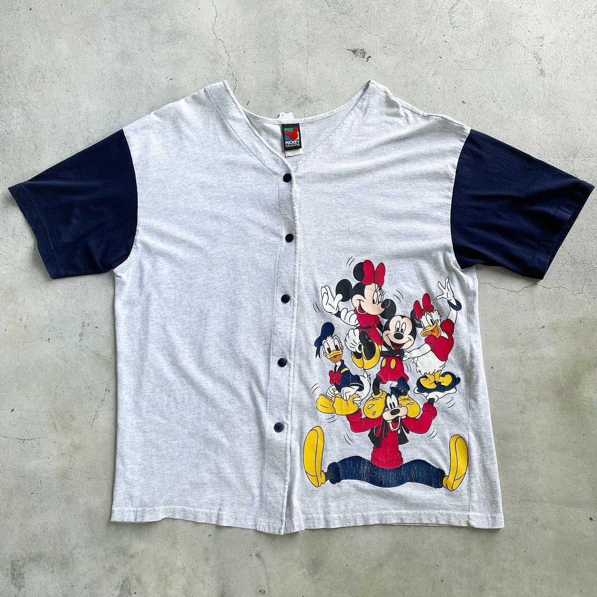 90's DISNEY STORE ディズニー ベースボールシャツ 90's DISNEY STORE ディズニー ベースボールシャツ 90s DISNEY