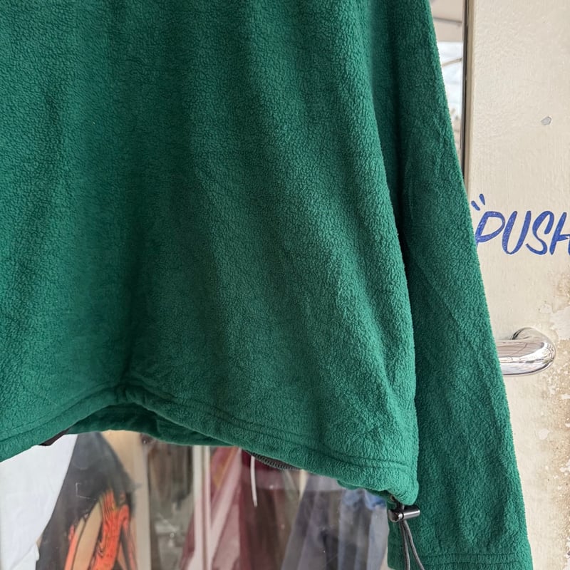 Lands' End ターコイズ フリース スウェット USA製 LANDS' END ハーフジップフリース L | CUSTOM FEVER