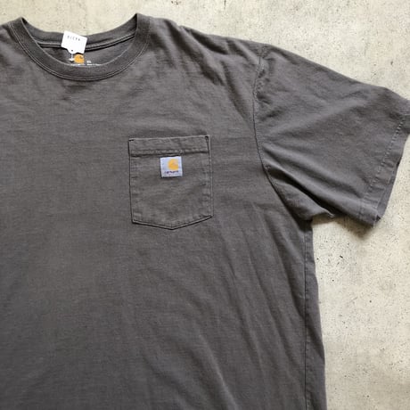 Carhartt ワンポイントポケT  グレーXL