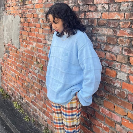 IZOD 水色コットンニット