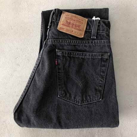 90's USA製 Levi's505  W30×L32 ブラック