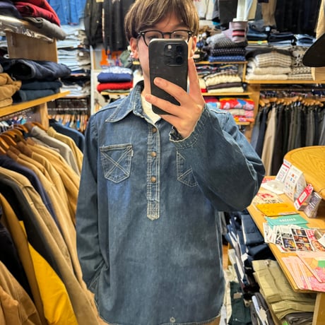 70's Levi's デニムプルオーバーシャツ XL
