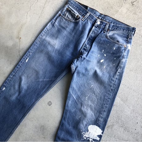 90's〜Levi's501  W34 淡色 ペンキ