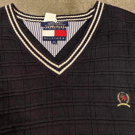 TOMMY HILFIGERコットンニットベスト