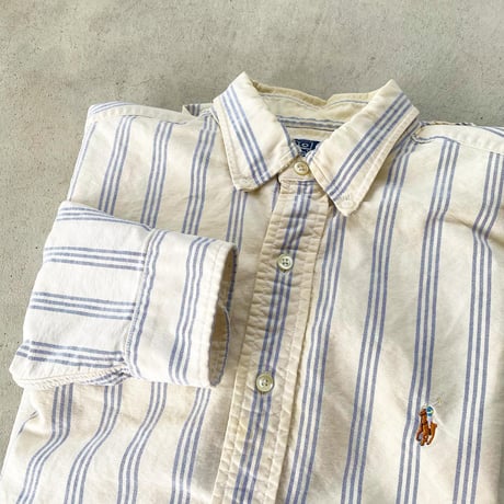 POLO ボタンダウンストライプシャツ