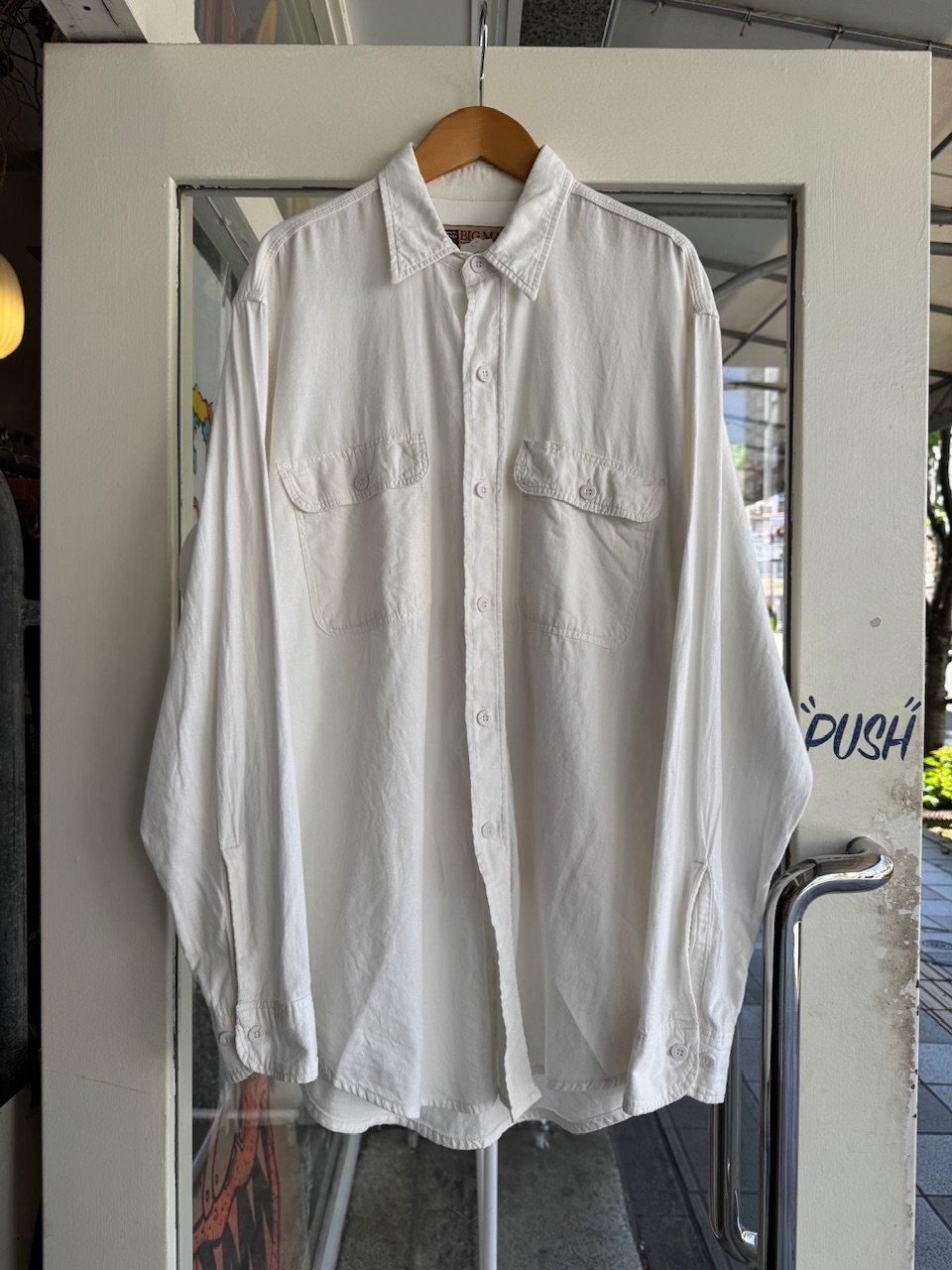 90's BIG MAC シャンブレーワークシャツ M(15-15 1/2) 70s JCPenney