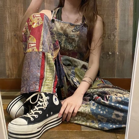 パッチワークサロペット
