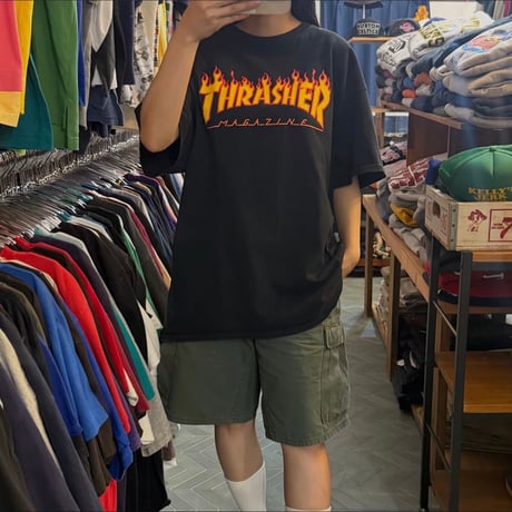 THRASHERファイヤーロゴTシャツ