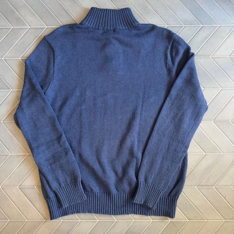 POLO ハーフボタンコットンニット