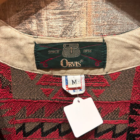 USA製 ORVIS ネイティブ柄ゴブランベスト