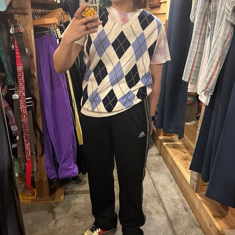 POLO GOLF アーガイル柄 Ｖネックニットベスト