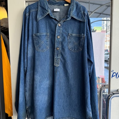 70's Levi's デニムプルオーバーシャツ XL